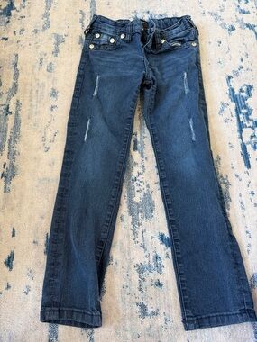 True Religion Kids Dark Blue Straight Leg Jeans
